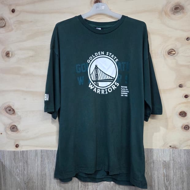 1133) NBA 골든 스테이트 워리어스 로고 반팔티