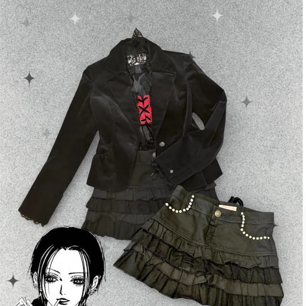 트랄라라 레이스 스커트+ 자켓 +코르셋 3셋업