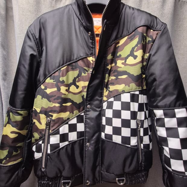 셀린느 by 에디슬리먼 카모체커보드 봄버 52