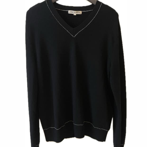 Comme des garcon 꼼데가르송 브이넥 니트