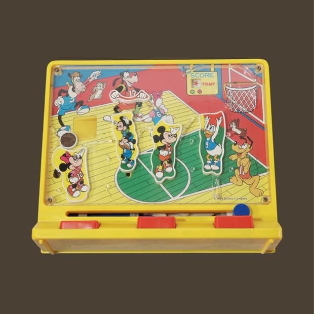 1980s Tomy 미키마우스 농구게임