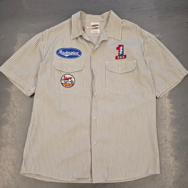 마스터피스 베스파 스트라이프 워크 셔츠