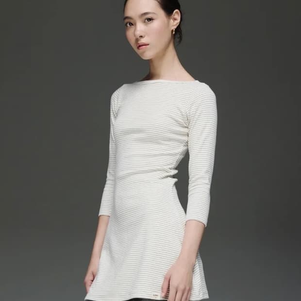 글로니 3/4 G COMFORT DRESS(STRIPE)