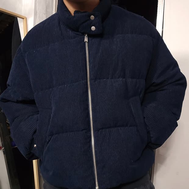 Kiimuir 키뮤어 헤링턴 코듀로이 패딩 네이비 M