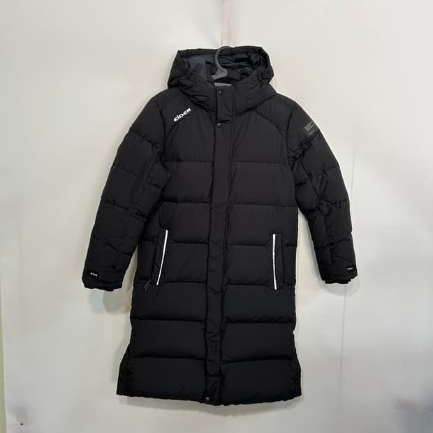 아이더 키즈 구스다운 롱패딩 150 블랙 빵빵함
