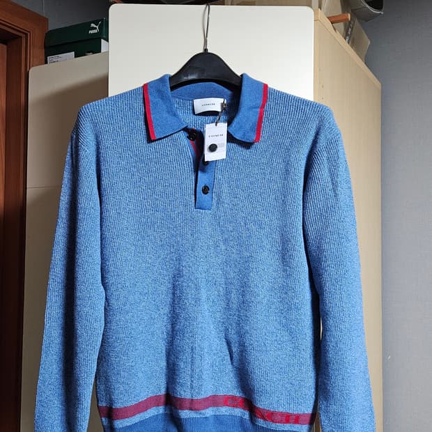 코치 니트 카라티셔츠 정품 신품