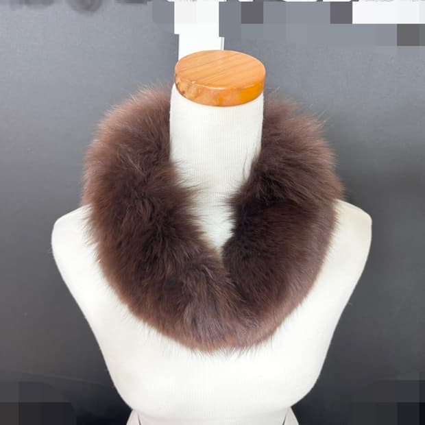 천연 폭스퍼 워머 자석형/모피 목도리/새거수준