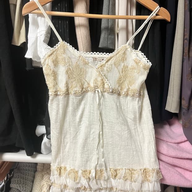 빈티지 슬리브리스 나시