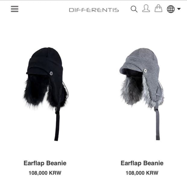 Differentis 디프런티스 (회색) 모자 팔아요