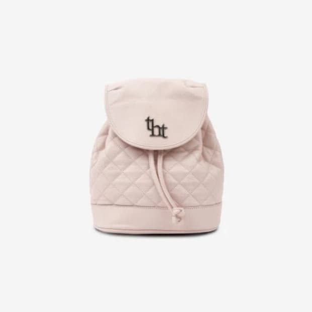 쓰리타임즈 아콘 퀄팅 백팩 핑크