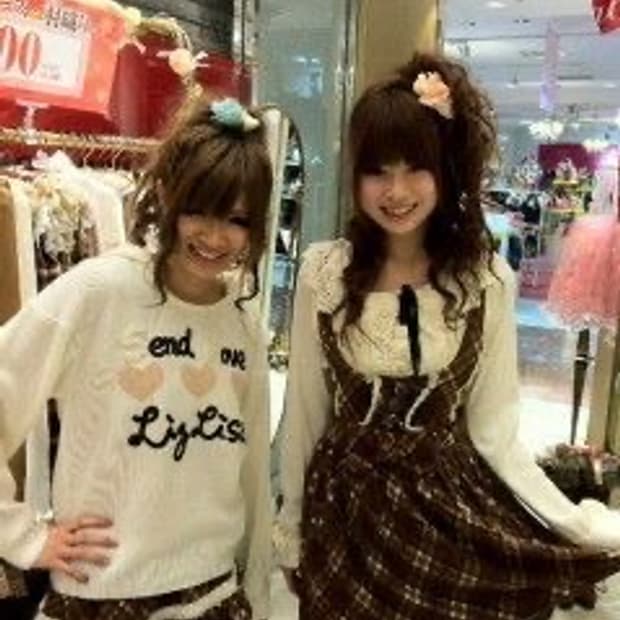 라떼갸루 고전 리즈리사 니트 후드 아가일 큐롯