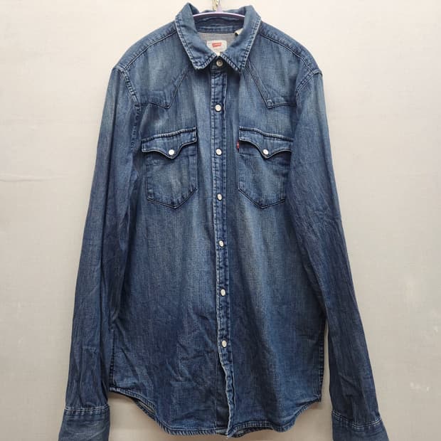 리바이스 웨스턴 데님 셔츠 M(M) 남여공용