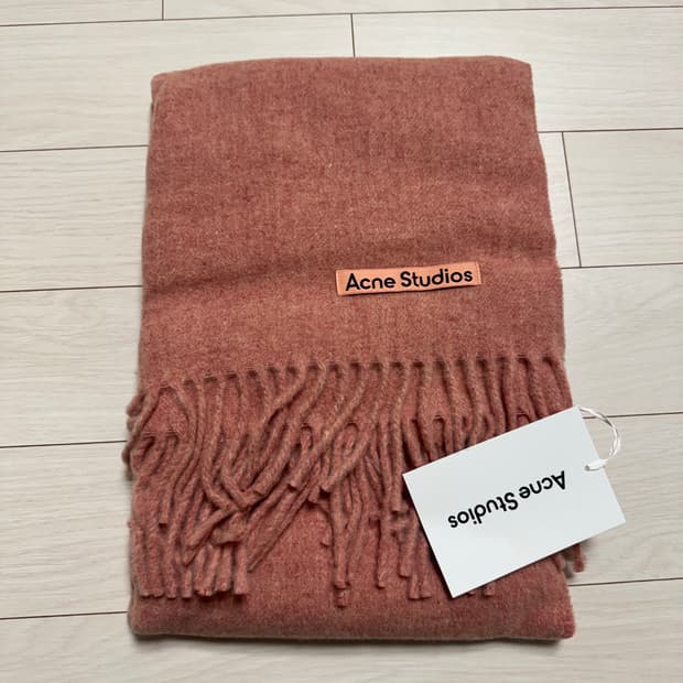 아크네스튜디오 내로우 머플러 핑크(로즈 멜란지) 새상품