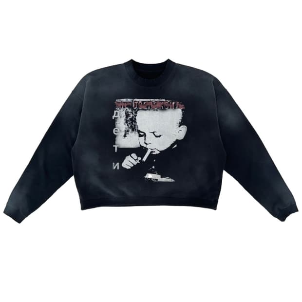 새상품)qap 베이비 크루넥 맨투맨