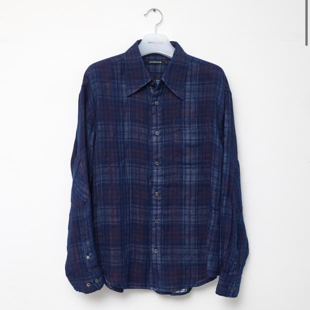 해칭룸 Archive Shirt V2 Shadow Check Linen