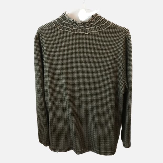 목폴라 빈티지 체크 상의