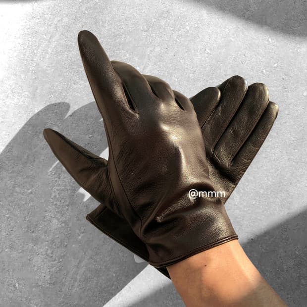 [Unisex] 램스킨 가죽 장갑 브라운