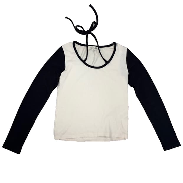 The Rocket R CONTRAST HALTER T-SHIRT