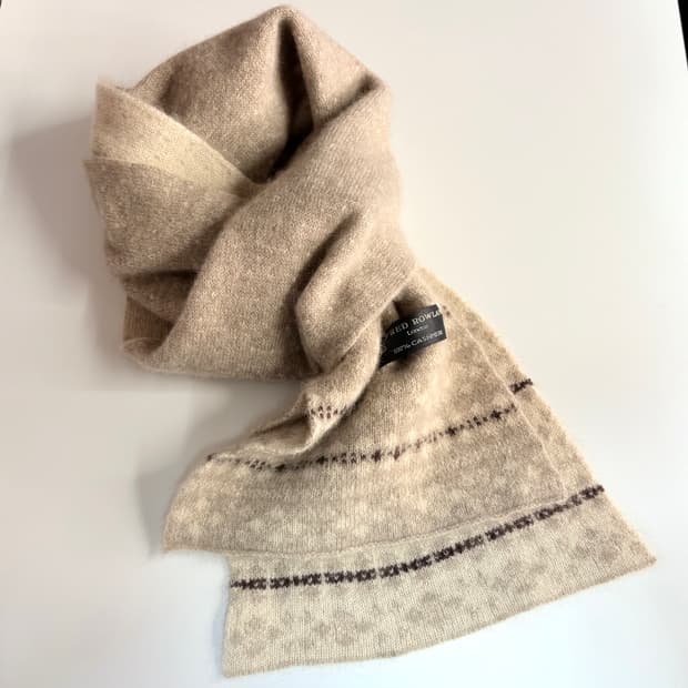 ALFRED ROWLAND cashmere 도트 캐시미어 모리 머