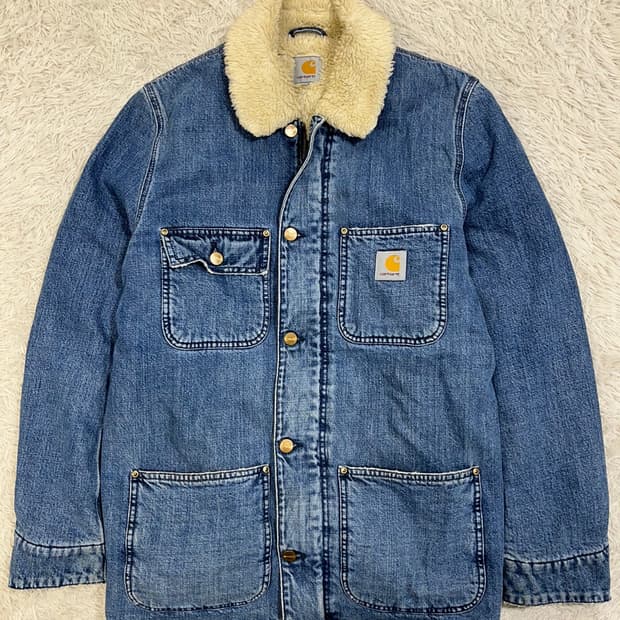 칼하트 WIP 피닉스 코트/쉐르파 데님/#2620