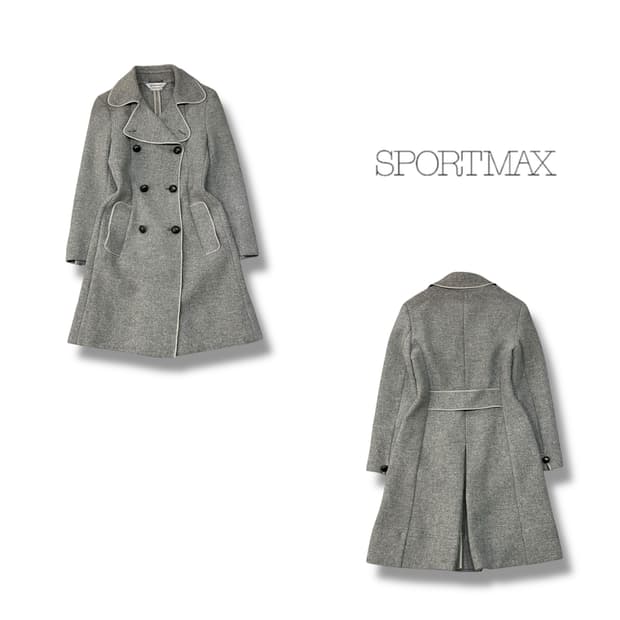  스포츠 막스 더블 울 코트 y14182