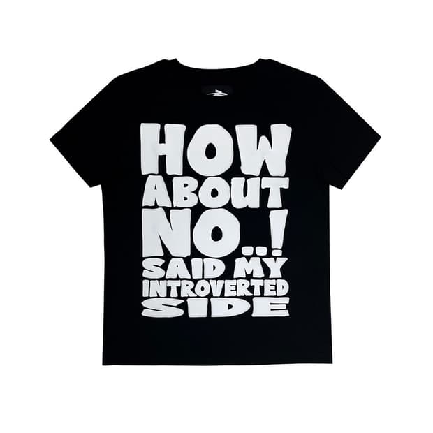 제노리포트 HOW ABOUT NO TEE 블랙