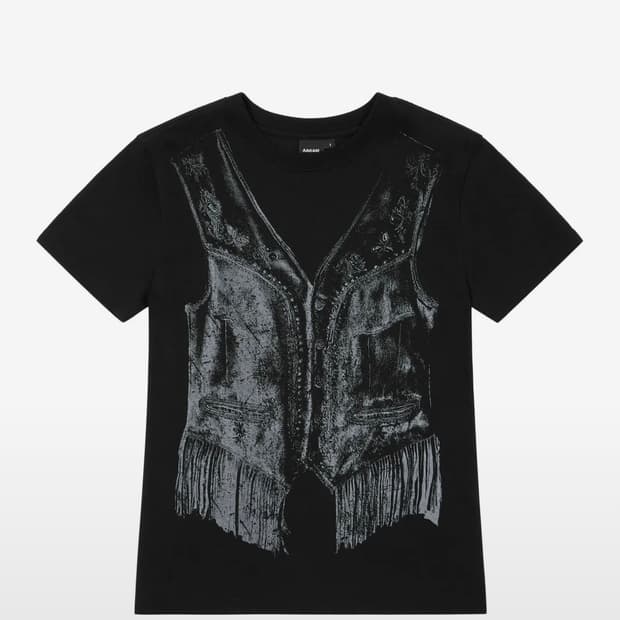 Aakam Western Vest Half Top (Black)