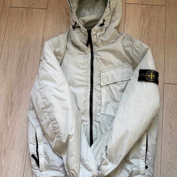 스톤아일랜드 크링클랩스 후드 자켓 M