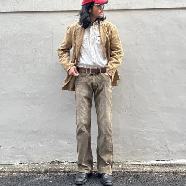 일본 리 코듀로이 부츠컷