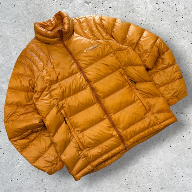 [XL] 컬럼비아 티타늄 옴니쉴드 오렌지 퀼팅 패딩 D795