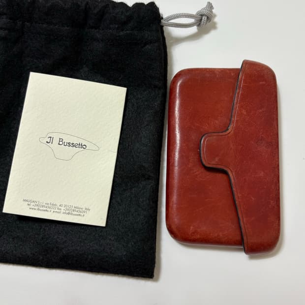 일부세토 카드지갑 코랄레드 판매해요