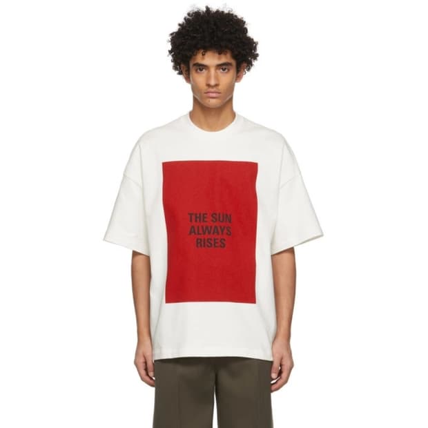 질샌더(Jil Sander) 화이트 반팔티 100