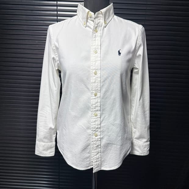 폴로 랄프로렌 화이트 흰색 옥스포드 셔츠 남방 클래식 M 95 포니 미니