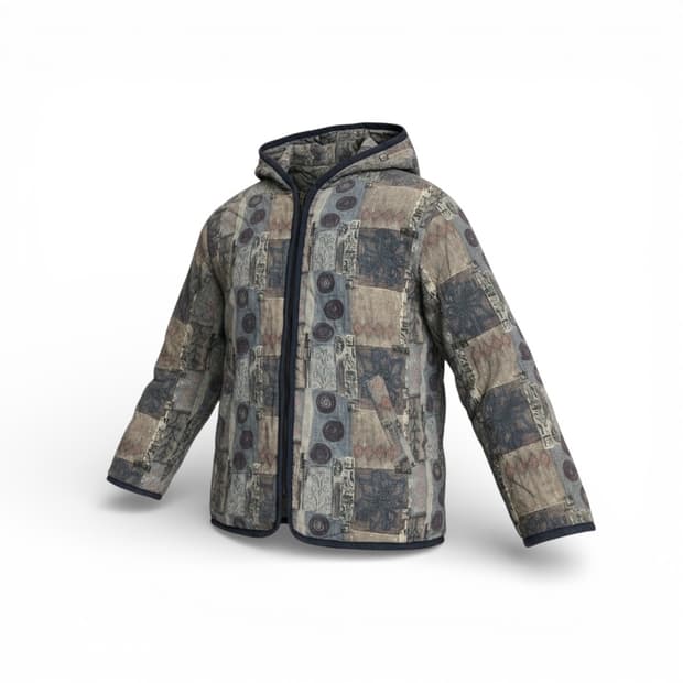 에드윈 에스틱 체크 점퍼 M