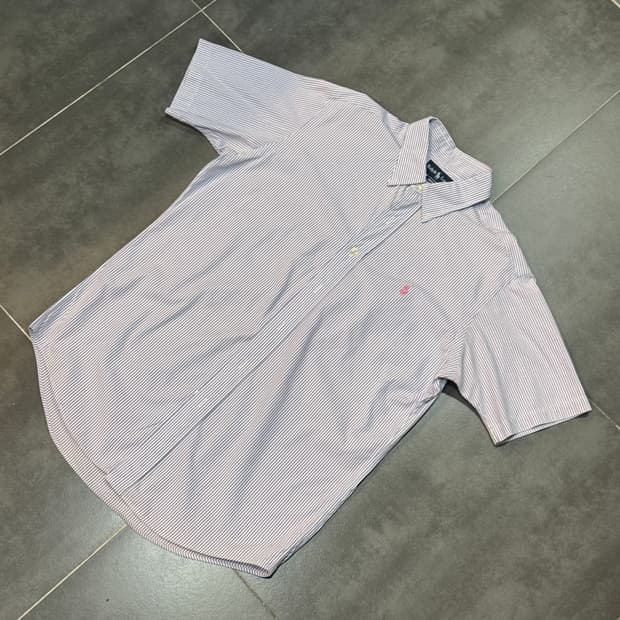 RALPH LAUREN custom fit 스트라이프 셔츠