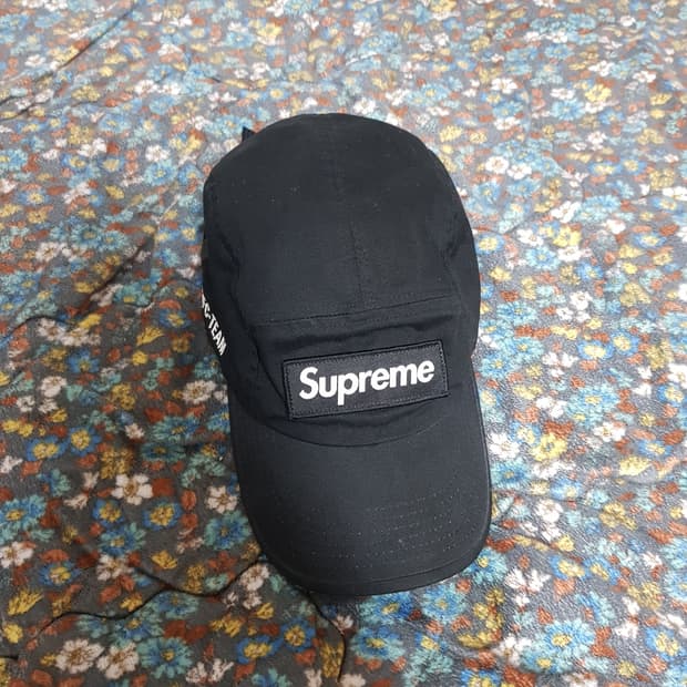슈프림 밀리터리 캠프캡 모자 볼캡 블랙 22SS