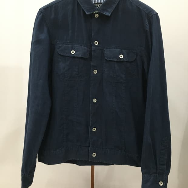 빔즈 빈티지 네이비 셔츠자켓