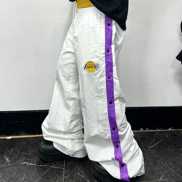 나이키 x 엠부쉬 NBA 컬렉션 레이커스 스냅버클 트랙팬츠