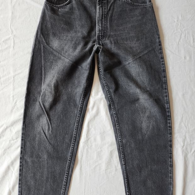 90s levis 550 orange tab black jean