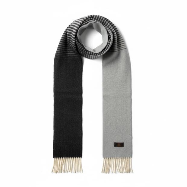 MCM 캐시미어 스트라이프 머플러 