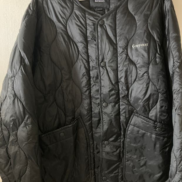 커버낫 퀼팅 자켓 블랙 m