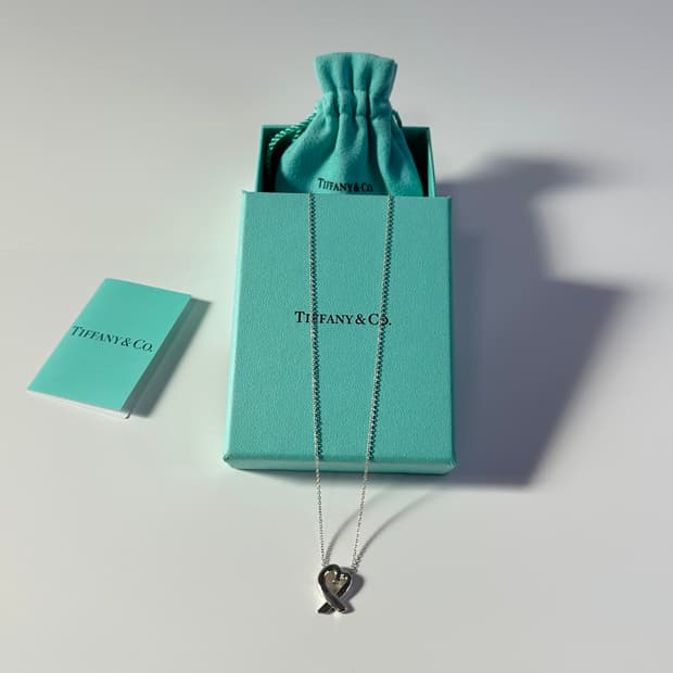 [S+급/풀구성] 티파니앤코 팔로마 피카소 러빙하트 목걸이 실버