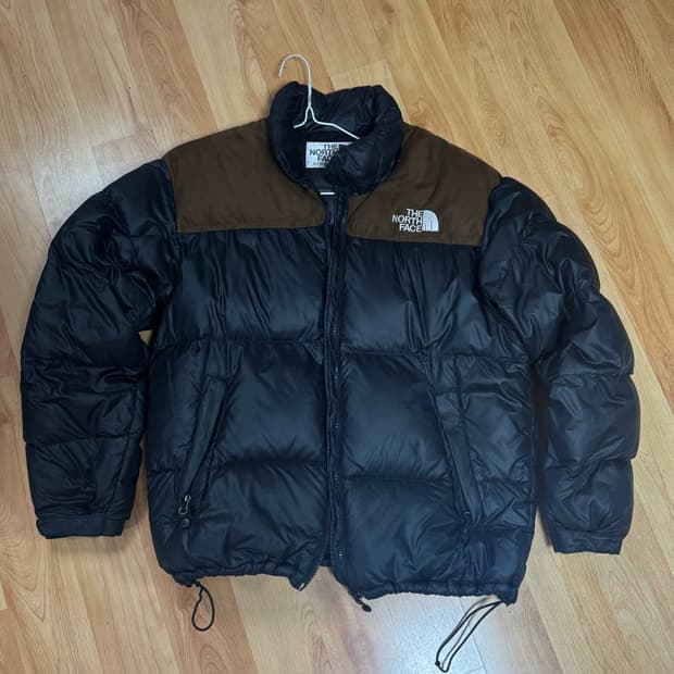 노스페이스 700LTD 눕시 구스다운 패딩 브라운