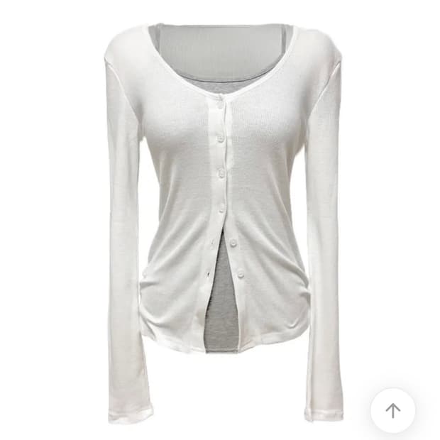 Soulscolor cotton v-neck cardigan