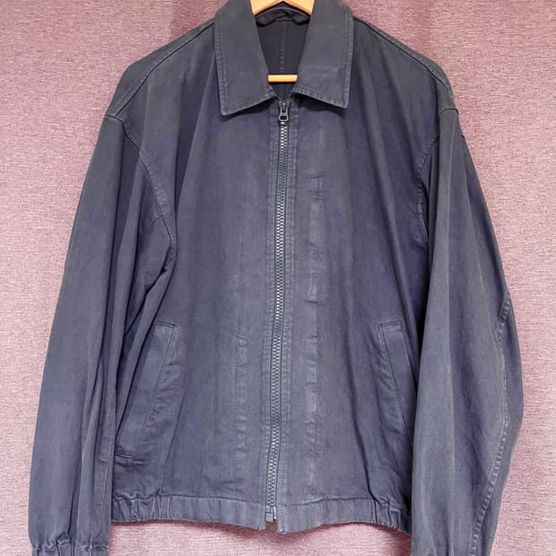 유니클로U/ 집업 블루종 네이비 / L