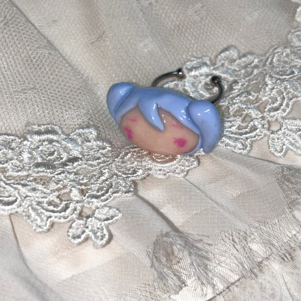 고생 작가님 미소녀 오타쿠 빈티지 반지