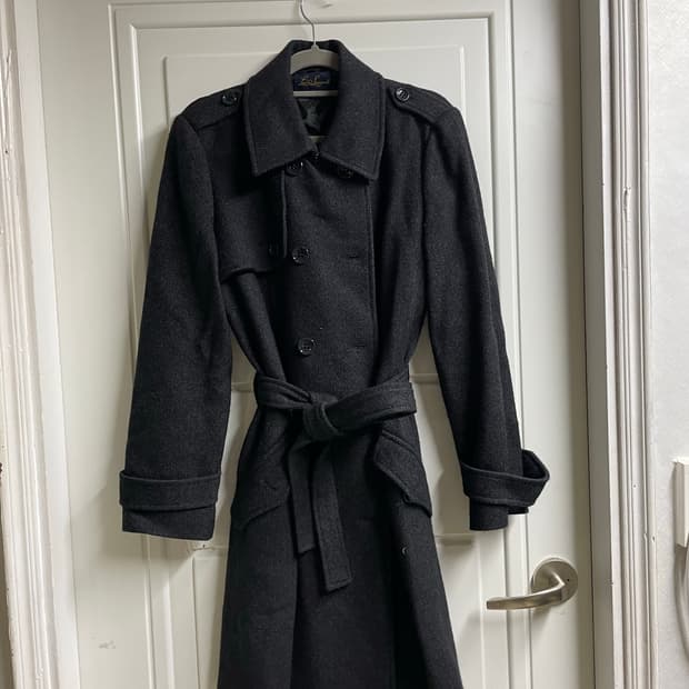 루이자 스파뇰리 100% 버진 울 트렌치 코트
