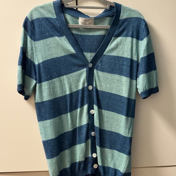 그린하우스 반팔니트가디건