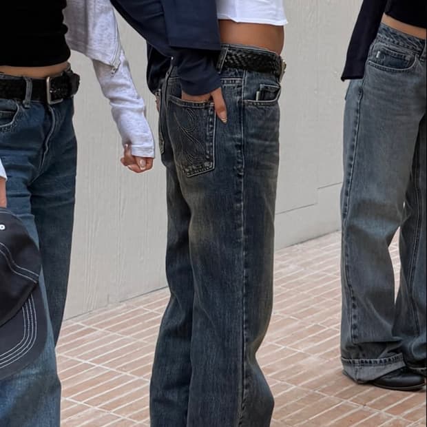 글로니 로데오진 빈티지블루 