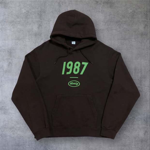 Mmlg 1987 빅로고 브라운 후드티